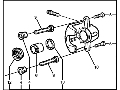 GM 92147153 Caliper Kit,Rear Brake <See Guide/Bfo>