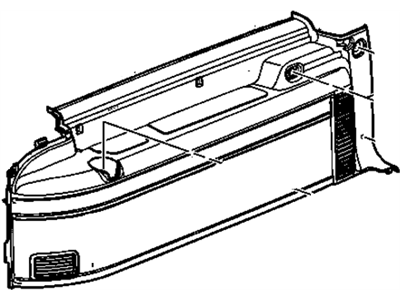 GM 15133260 Panel Assembly, Body Side Trim *Shale