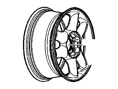 GM 9597662 Wheel, 17X7 50Mm Outside 127X6 Bellcrank