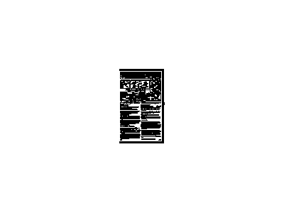 GM 15096387 Tag Assembly, Jack Caution & Usage Information