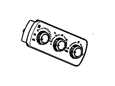 GM 15112020 Auxiliary Heater & Air Conditioner Control Assembly (At Roof Console)