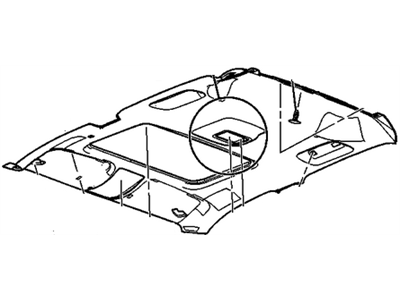 GM 25907735 Panel Assembly, Headlining Trim *Vy Light Cashme