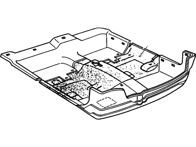 GM 22581950 Carpet Assembly, Floor *Blue