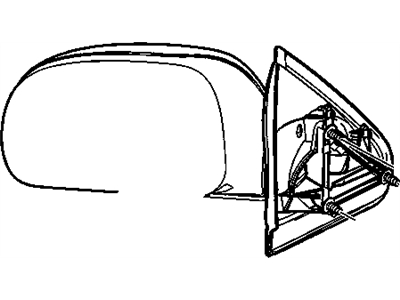 GM 15789782 Mirror Assembly, Outside Rear View