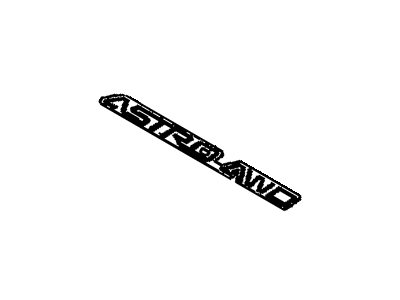 GM 15724742 Plate Assembly, Front Side Door Name "Astro Awd"