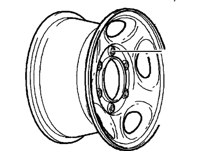 1985 Chevrolet Astro Spare Wheel - 9592425