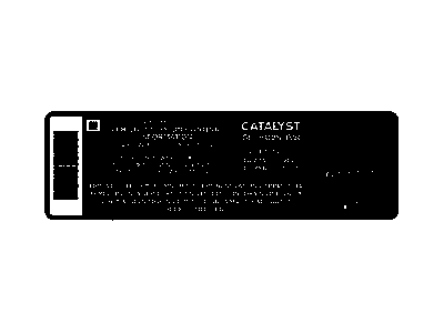 GM 92067076 Label, Vehicle Emission Control Information