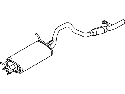 Chevrolet Tracker Exhaust Pipe - 91175657