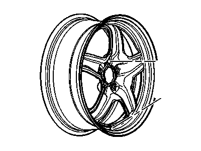 GM 9598595 Wheel,18X7