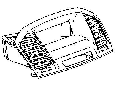 GM 22805906 Panel Assembly, Instrument Panel Upper Center Trim *Cocoa