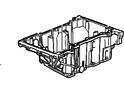 2008 Buick LaCrosse Oil Pan - 12597495