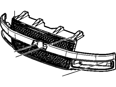 GM 22816425 Grille,Front