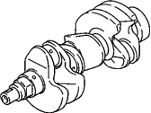 Chevrolet Metro Crankshaft - 96055086 Engine Crankshaft