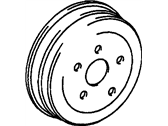 Chevrolet Caprice Brake Drum - 1249146 Drum Assembly, Rear Brake