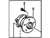 Pontiac Vibe Wheel Hub - 88970102 Rear Wheel Bearing (W/ Bearing)