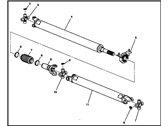 Chevrolet Silverado Drive Shaft - 23396460 Shaft Assembly, Front & Rear Propeller