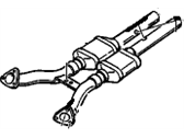 Chevrolet Corvette Catalytic Converter - 88896488 Oxidation Catalytic Converter Assembly (W/ Exhaust Pipe)