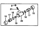 Pontiac Vibe Wheel Cylinder - 88970138 Cylinder,Rear Brake