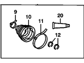 Pontiac Vibe CV Boot - 88972709 Boot Kit,Front Wheel Drive Shaft Tri, Pot Joint