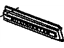 GM 5975836 Plate Assembly, Rear Quarter Belt Name