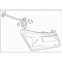 84132376 - Genuine GM Lamp,Rear Stop