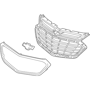 GM 84384738 Grille Assembly, Front *Bright Chromm