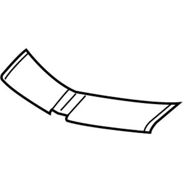 GM 23302254 Decal, Front Bumper Fascia Upper *White