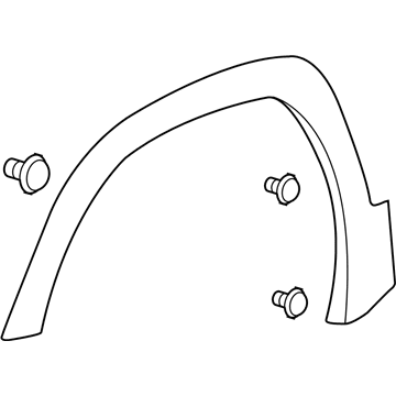 GM 84579541 Molding Assembly, Front Whl Opg *Service Prim