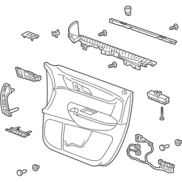 GM 22914535 Trim Assembly, Front Side Door *Titanium