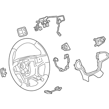 GM 84366700 Steering Wheel Assembly Dark Atmosphere