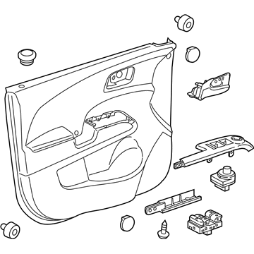 GM 42430131 Trim Assembly, Front Side Door *Jet Black