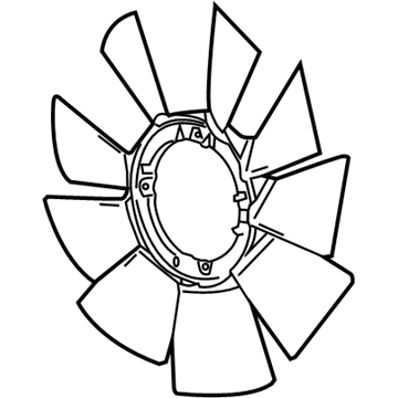 GMC Sierra A/C Condenser Fan - 84890705