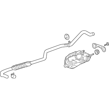 2015 Cadillac ELR Exhaust Pipe - 22918667