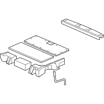 GM 25782134 Panel Assembly, Load Floor Rear (W/ Compartment)*Gray