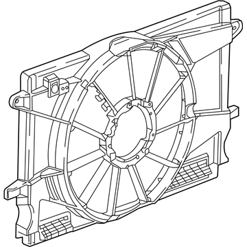 Chevrolet Cruze Fan Shroud - 13356683