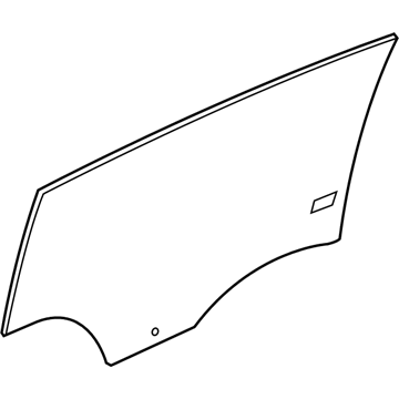 GM 22892812 Window,Rear Side Door