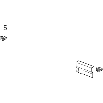 GM 22817423 Molding Assembly, Rear Window Lower Garnish *Cocoa