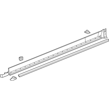 GM 84830254 Molding Assembly, Rkr Pnl *Black