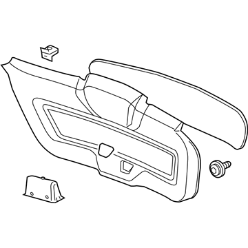 GM 22786382 Panel,Lift Gate Lower Trim Finish