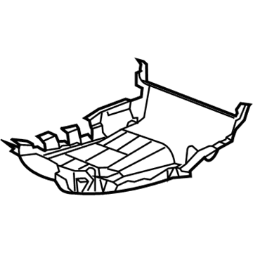 GM 23452240 Panel, Rear Seat Cushion Trim *Dune