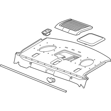 GM 22878515 Trim Assembly, Rear Window Panel *Neutral