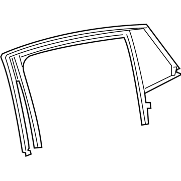 GM 23389830 Weatherstrip Assembly, Rear Side Door Window