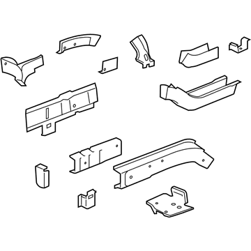 GM 22940198 Rail Assembly, Front Compartment Inner Side