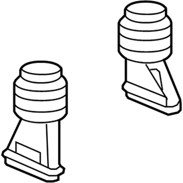 GM 13262128 Adapter, Floor Front Air Outlet Duct