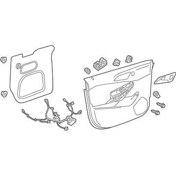 GM 42592803 Trim Assembly, Front S/D *Umber