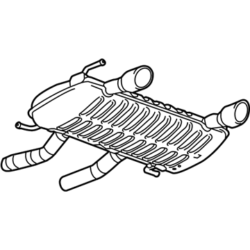 GM 23167680 Muffler Assembly, Exhaust Rear (W/ Exhaust Pipe)