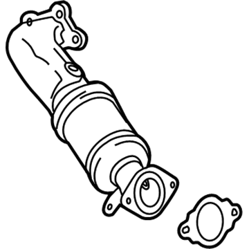 GM 20919460 Converter,Warm Up 3Way Catalytic(W/Exhaust Pipe)