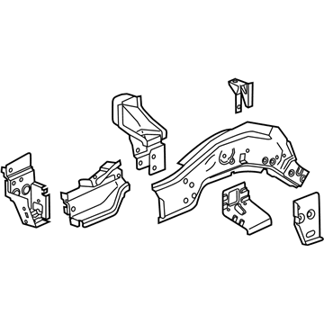 GM 22980611 Rail Assembly, Front Compartment Front Lower Side