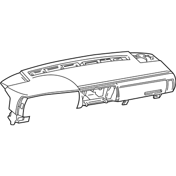 GM 15725296 Pad Assembly, Instrument Panel Upper Trim *Gray)(Paint