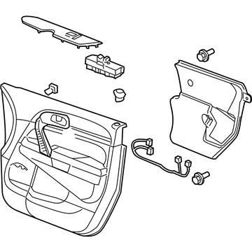 GM 22854907 Trim Assembly, Front Side Door *Titanium